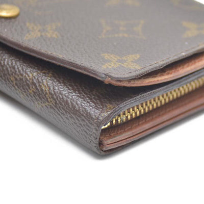 Louis Vuitton Monogram Porte Monnaie Billets Tresor Bifold Wallet Brown CA0927