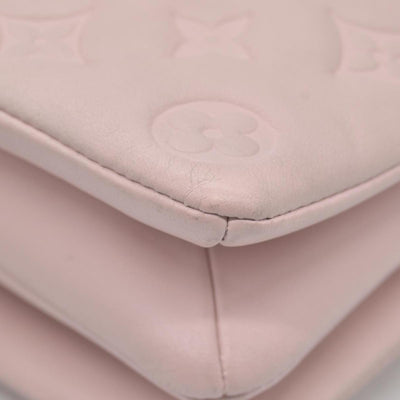 $2840 Louis Vuitton Monogram Embossed Pochette Coussin