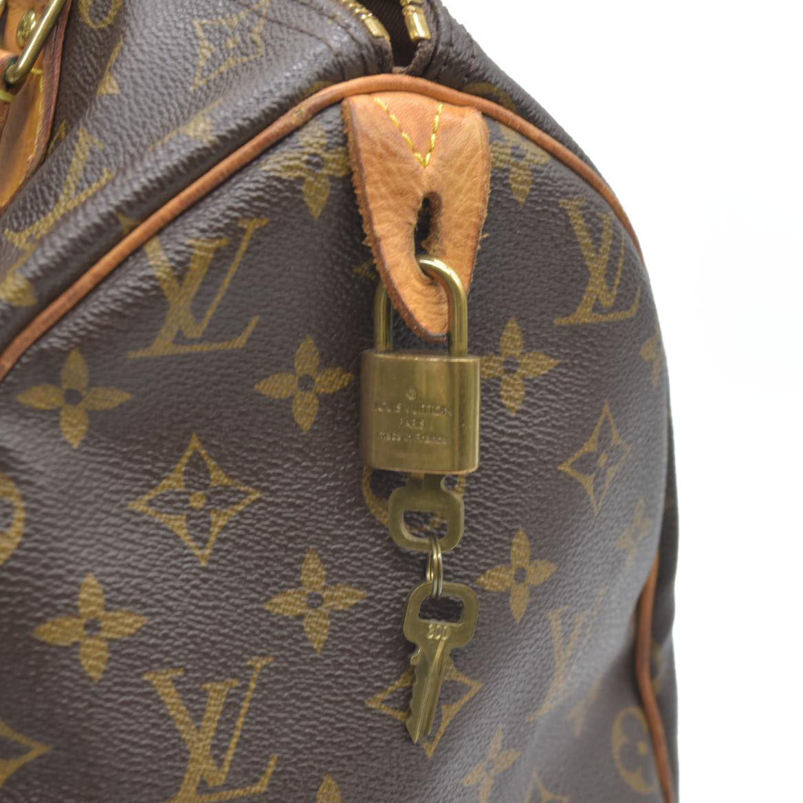 $1730 Louis Vuitton  Monogram Speedy 35 SD1007