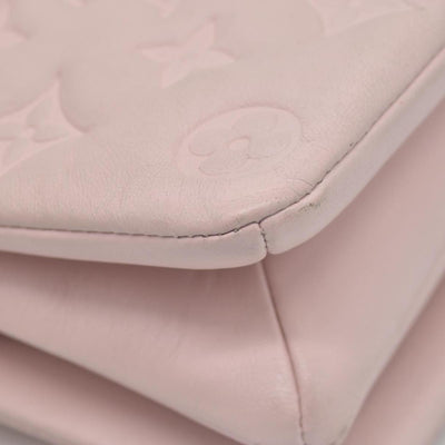 $2840 Louis Vuitton Monogram Embossed Pochette Coussin