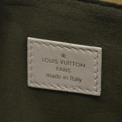 $4950 Louis Vuitton Lambskin Embossed Monogram Coussin PM Beige Cream