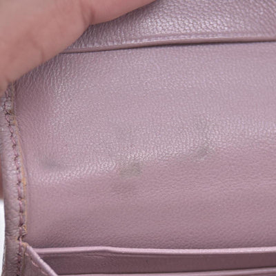Loewe  Leather Continental Wallet Beige CONSIGNMENT