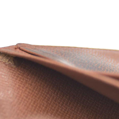 Louis Vuitton Monogram Porte Monnaie Billets Tresor Bifold Wallet Brown CA0927