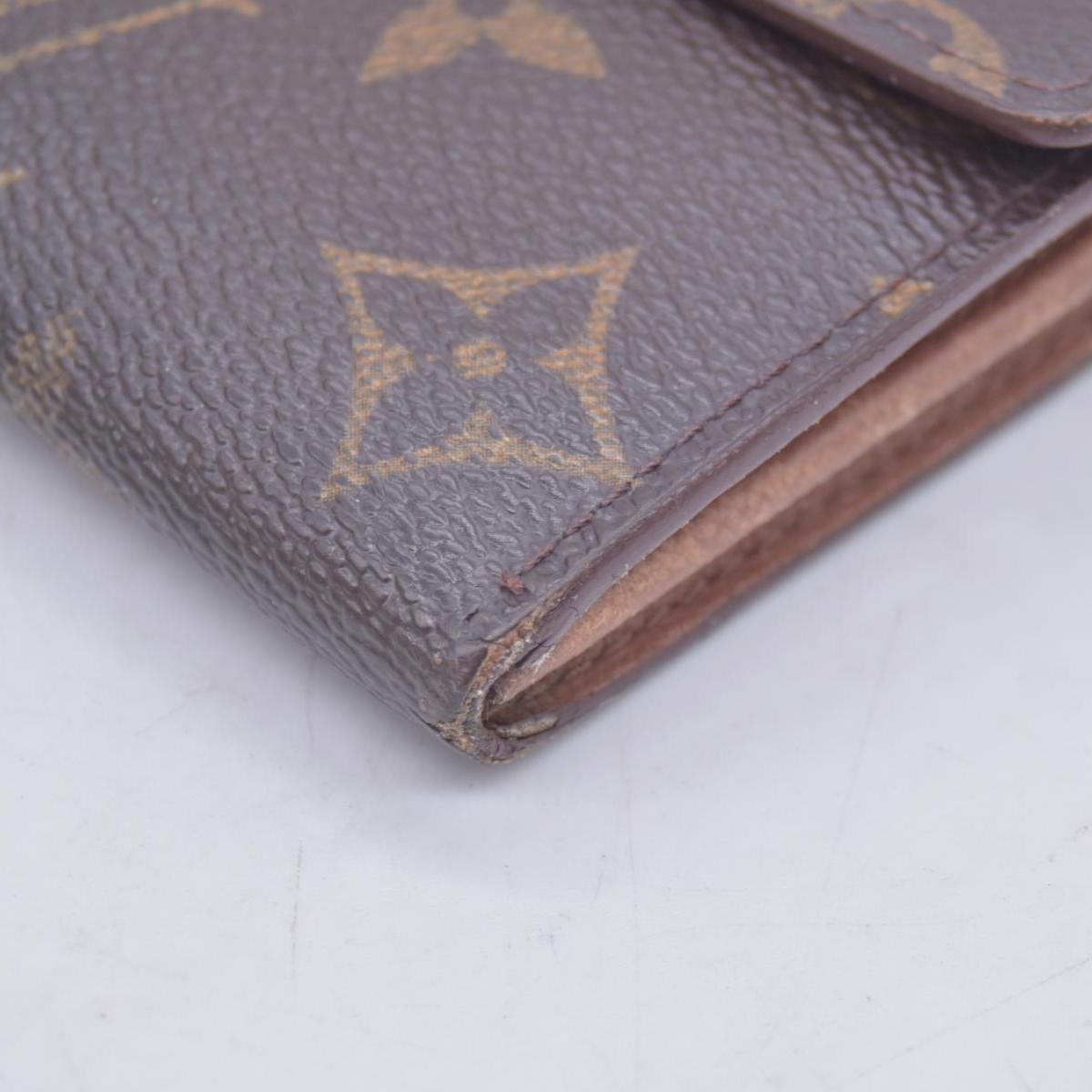 $800 1998 Louis Vuitton Monogram Portefeiulle Sarah Long Bifold Wallet Brown CONSIGNMENT TH0978