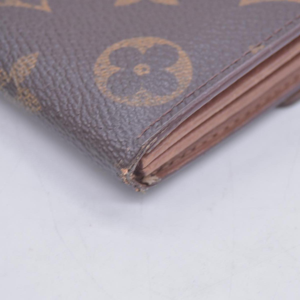 $800 1998 Louis Vuitton Monogram Portefeiulle Sarah Long Bifold Wallet Brown CONSIGNMENT TH0978