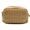 BURBERRY Calfskin Quilted Small Lola Camera Bag Beige