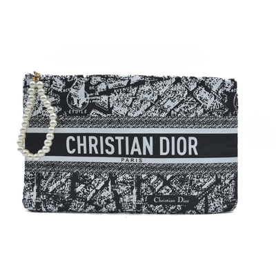NEW CHRISTIAN DIOR Plan De Paris Map Makeup Bag Novelty GWP Pouch Clutch