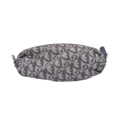 Christian Dior Monogram Pencil Pouch Blue Beige CONSIGNMENT