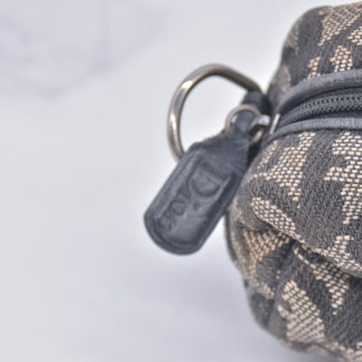 Christian Dior Monogram Pencil Pouch Blue Beige CONSIGNMENT