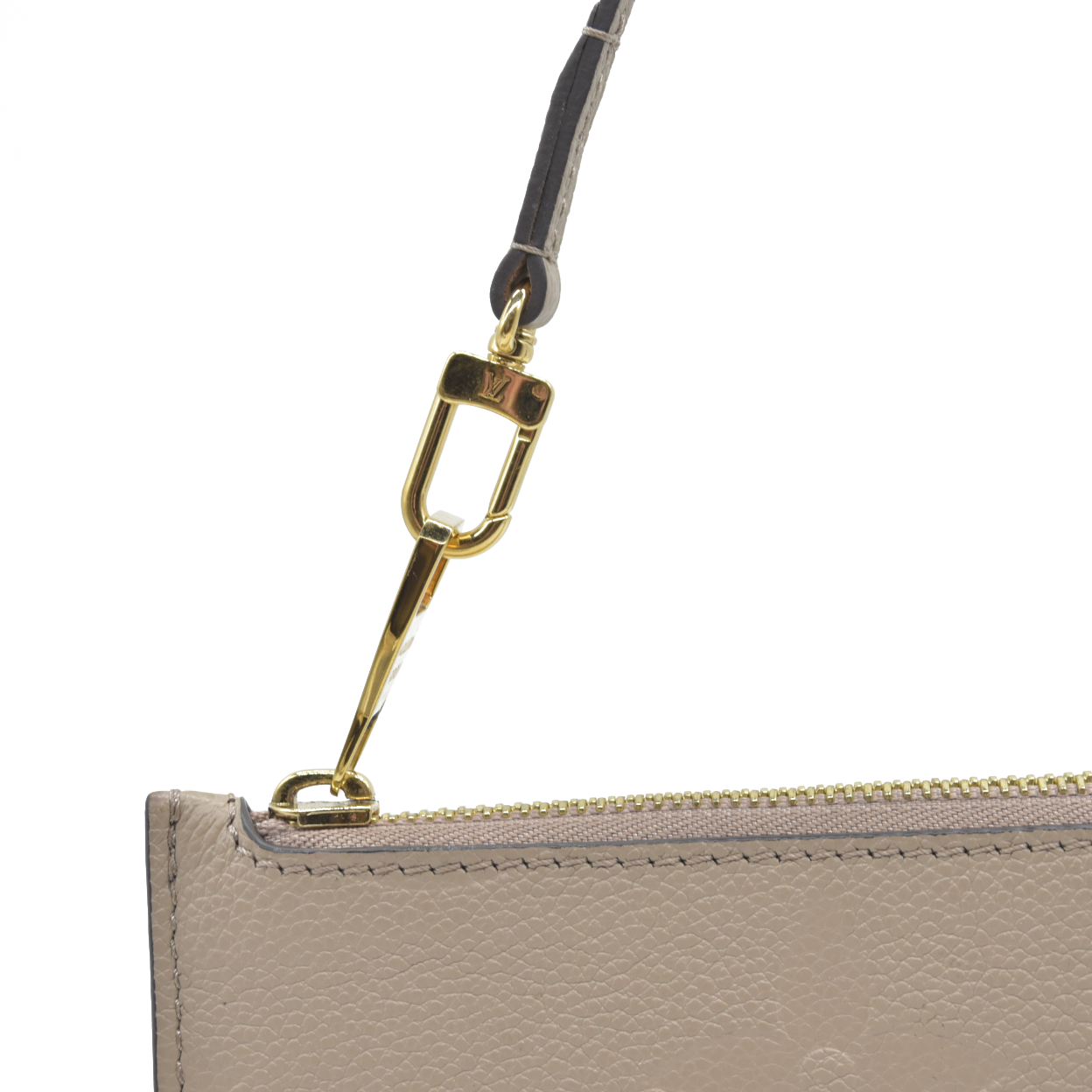 LOUIS VUITTON Empreinte Monogram Giant Neverfull MM Pochette Tourterelle RFID