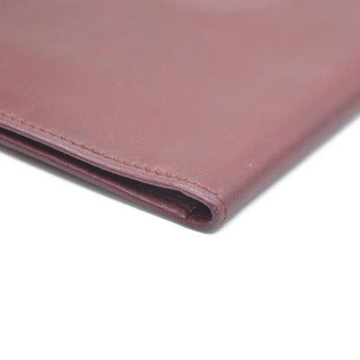 Must de Cartier Leather Long Bifold Wallet Bordeaux
