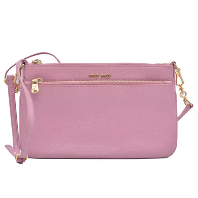 Miu Miu Bicolor Goatskin Madras Double Zip Crossbody CONSIGNMENT