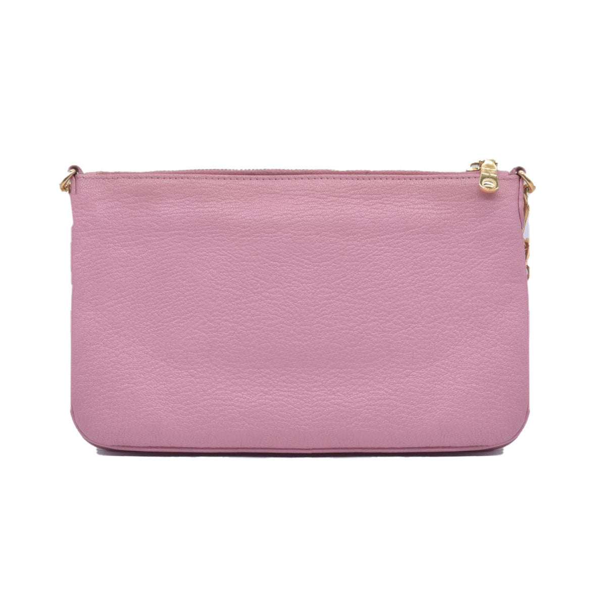 $1390 Miu Miu Bicolor Goatskin Madras Double Zip Crossbody CONSIGNMENT