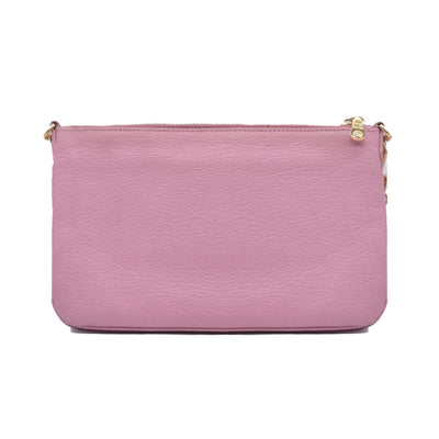 $1390 Miu Miu Bicolor Goatskin Madras Double Zip Crossbody CONSIGNMENT
