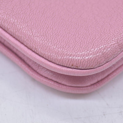 Miu Miu Bicolor Goatskin Madras Double Zip Crossbody CONSIGNMENT
