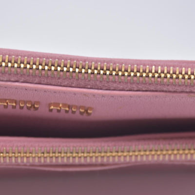 Miu Miu Bicolor Goatskin Madras Double Zip Crossbody CONSIGNMENT