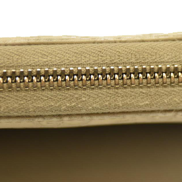 Gucci  Guccissima Large Twins Zip Around Off White $660