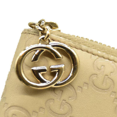 Gucci  Guccissima Large Twins Zip Around Off White $660