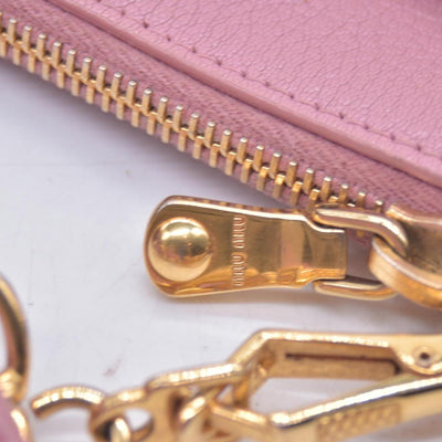 $1390 Miu Miu Bicolor Goatskin Madras Double Zip Crossbody CONSIGNMENT