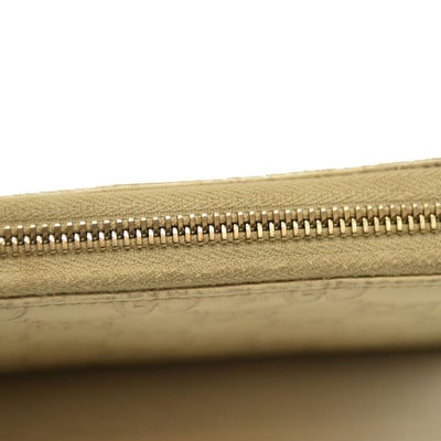 Gucci  Guccissima Large Twins Zip Around Off White $660