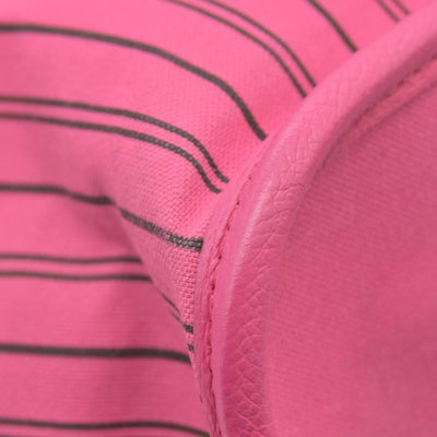 $2450 Louis Vuitton REVERSIBLE Neverfull Bandoulière Inside Out MM Rose Pondichery