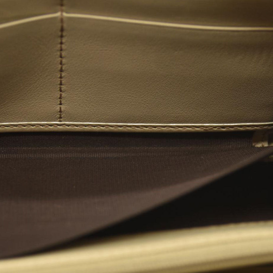 Gucci  Guccissima Large Twins Zip Around Off White $660