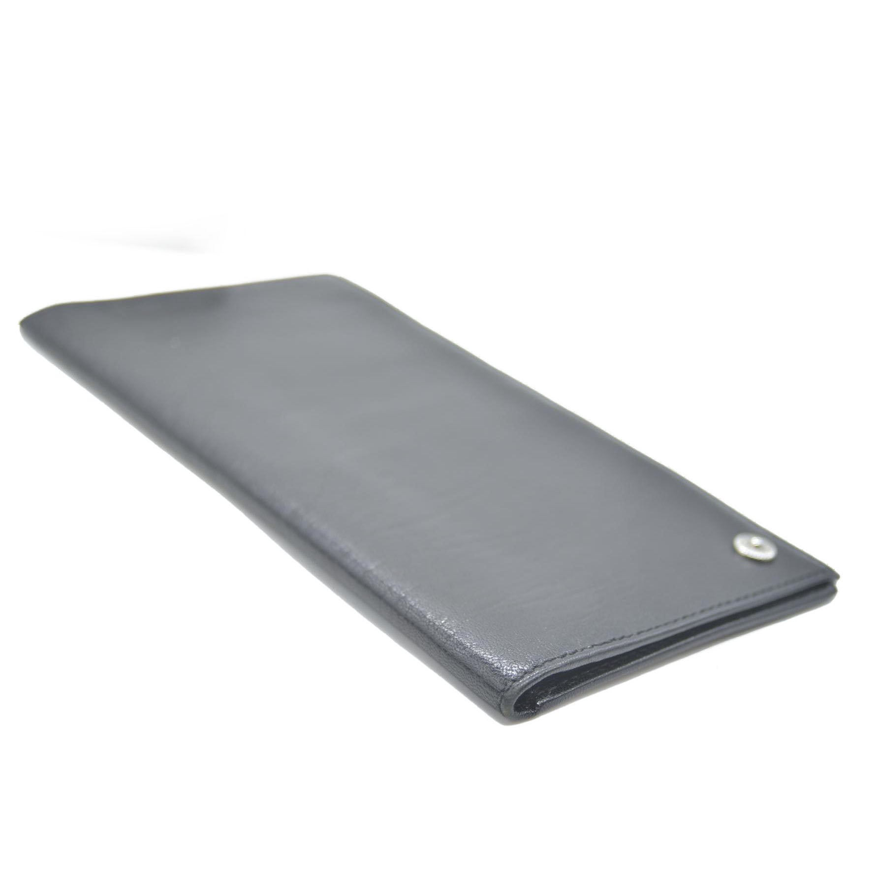 Dolce&Gabbana Leather Long Bifold Wallet Black