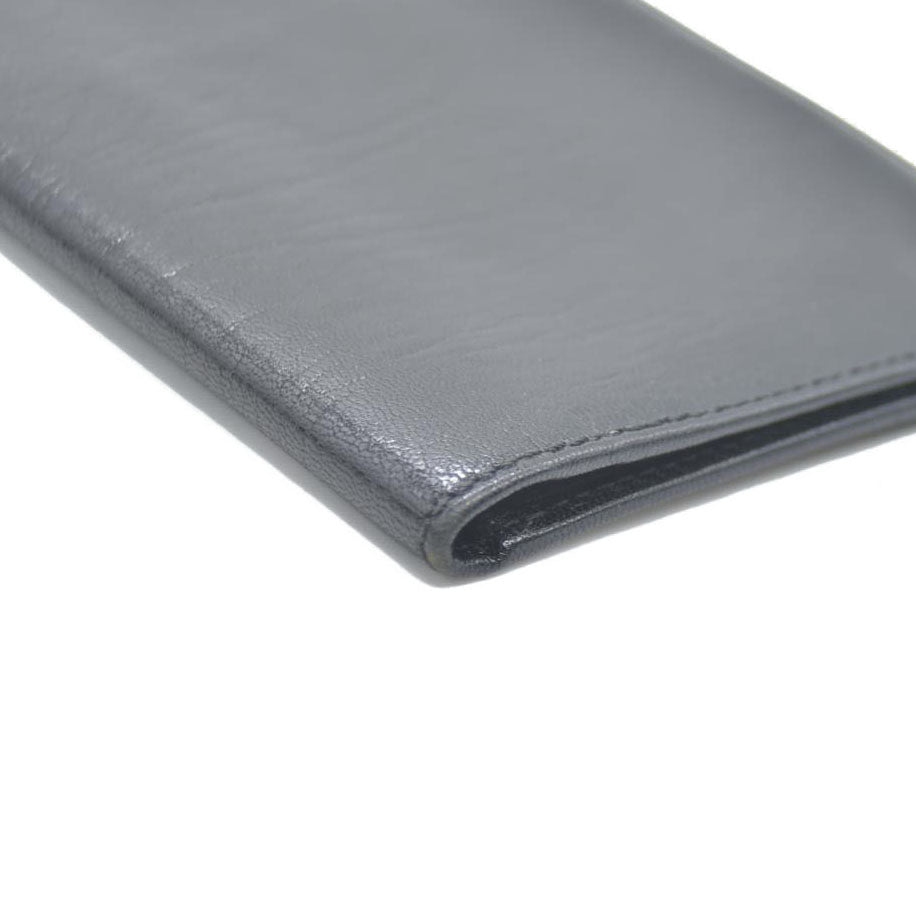 Dolce&Gabbana Leather Long Bifold Wallet Black