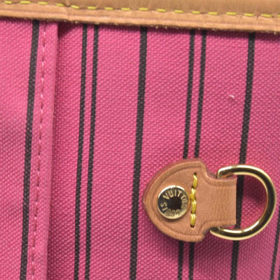 $2450 Louis Vuitton REVERSIBLE Neverfull Bandoulière Inside Out MM Rose Pondichery