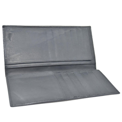 Dolce&Gabbana Leather Long Bifold Wallet Black