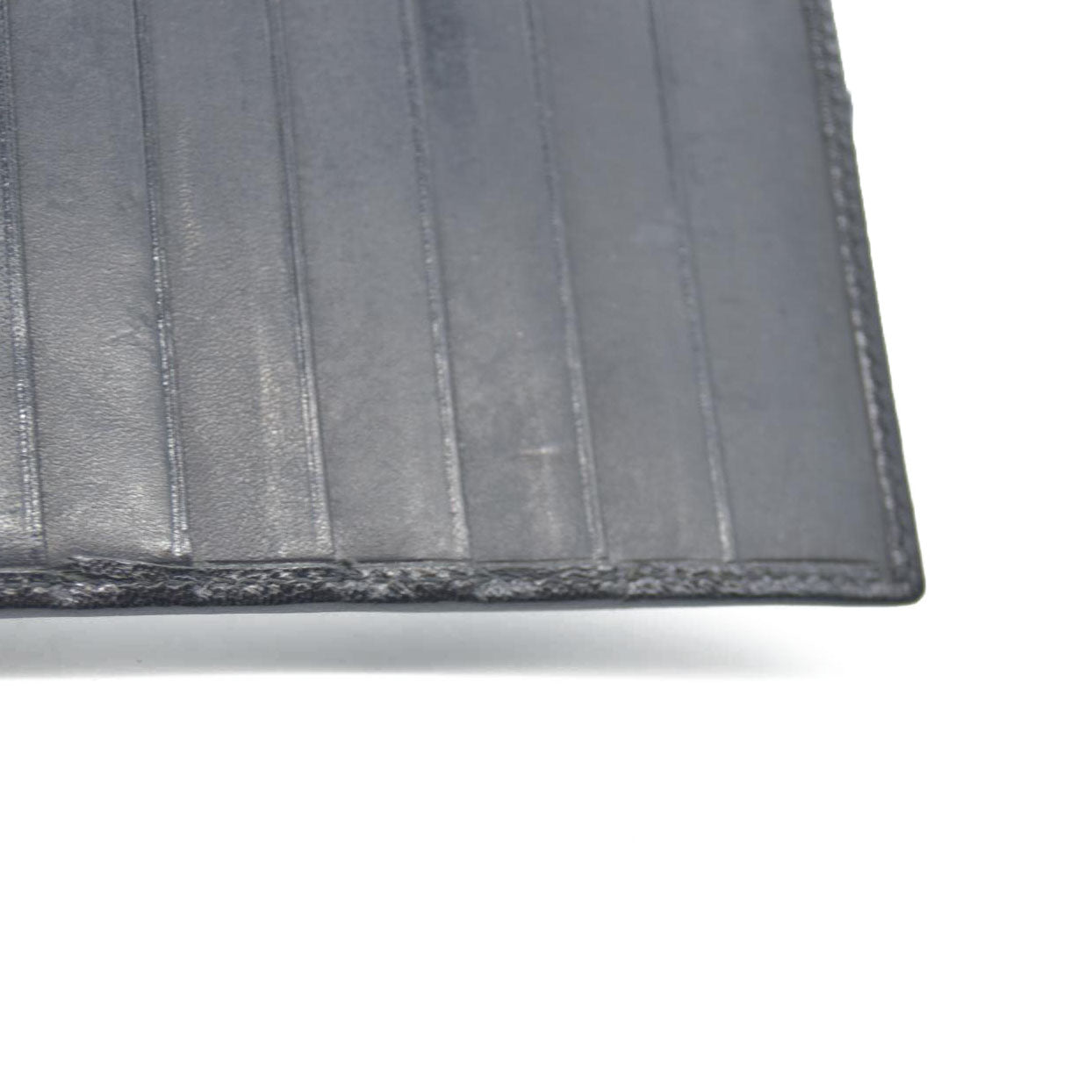 Dolce&Gabbana Leather Long Bifold Wallet Black