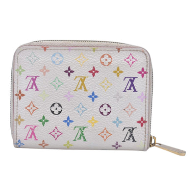 $520 2008 LOUIS VUITTON Monogram Multicolore White Zippy Coin Purse TH0098 CONSIGNMENT 10021514