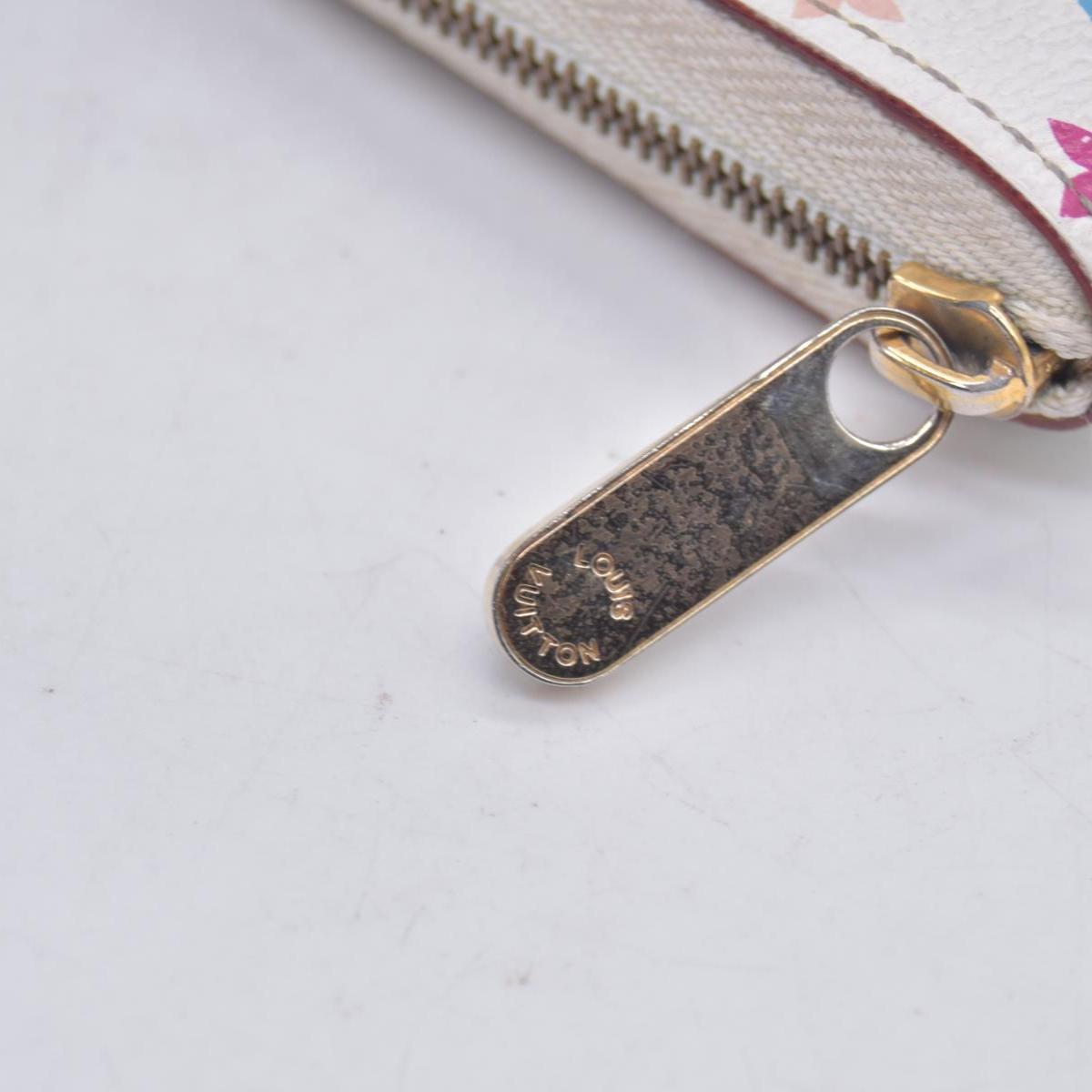 $520 2008 LOUIS VUITTON Monogram Multicolore White Zippy Coin Purse TH0098 CONSIGNMENT 10021514