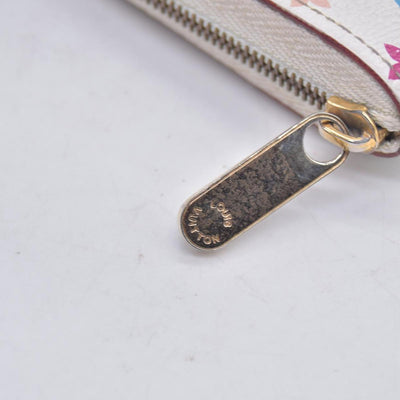 $520 2008 LOUIS VUITTON Monogram Multicolore White Zippy Coin Purse TH0098 CONSIGNMENT 10021514