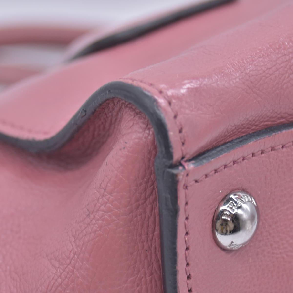 $1595 Prada Vitello Daino Leather Sound Rosso CONSIGNMENT