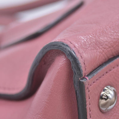 $1595 Prada Vitello Daino Leather Sound Rosso CONSIGNMENT