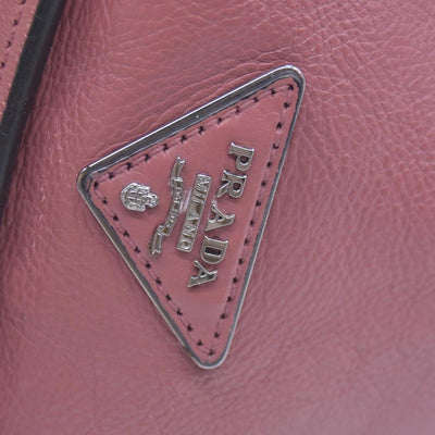 $1595 Prada Vitello Daino Leather Sound Rosso CONSIGNMENT