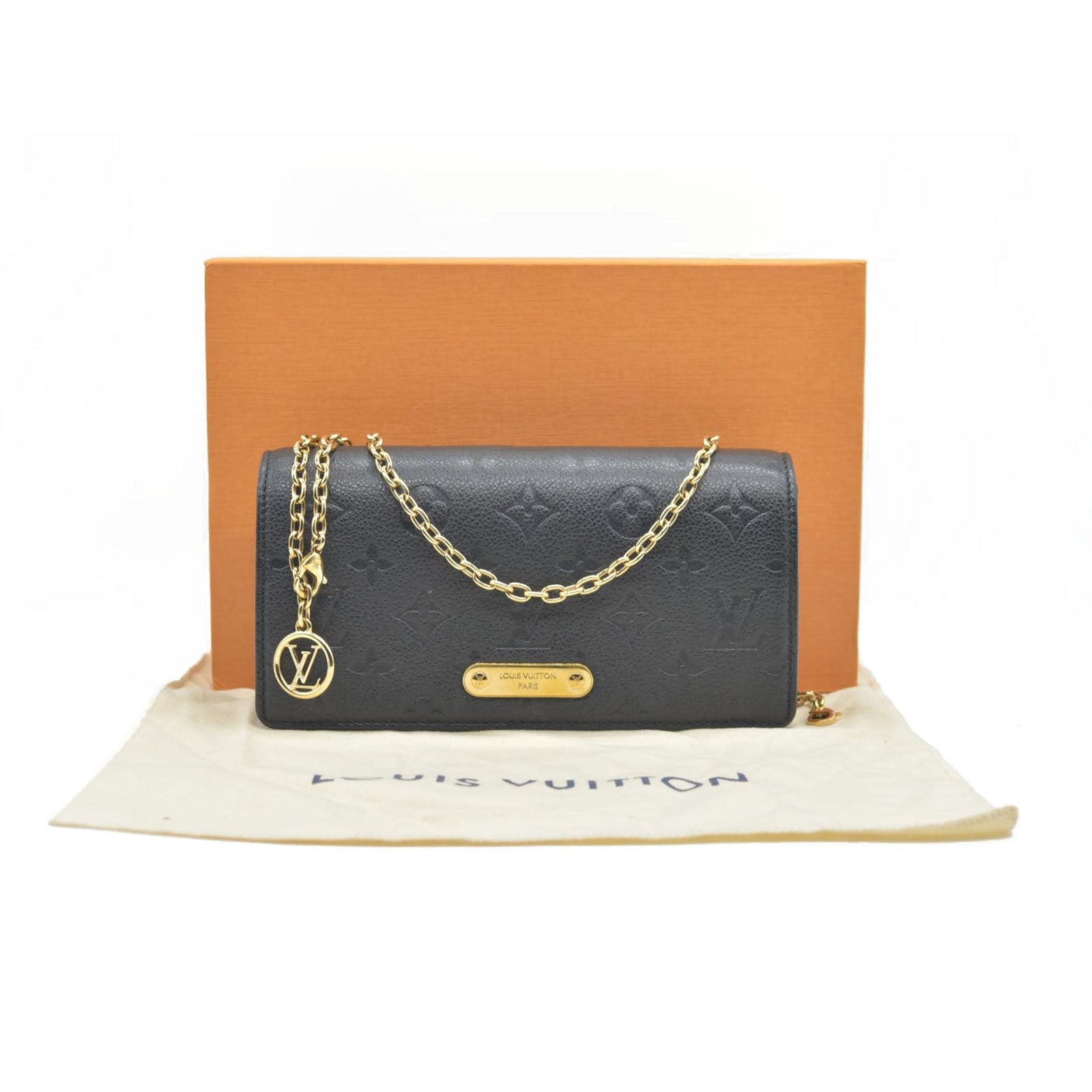 $1890 Louis Vuitton LV Monogram Lily Wallet on Chain