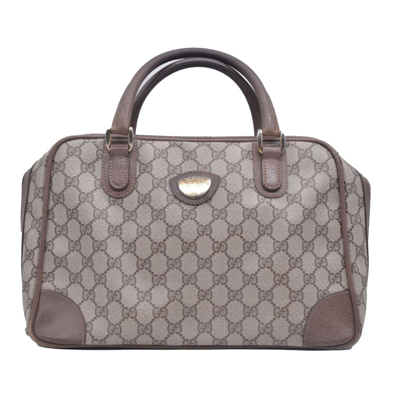 Gucci top handle messenger monogram vintage