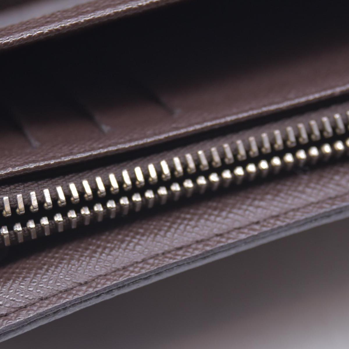 $680 LOUIS VUITTON Damier Ebene Portefeuille Trevi Compact Wallet Brown CONSIGNMENT 10021510