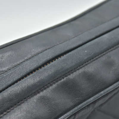 Chanel Chanel Vintage Black Quilted Satin CC Tassel Shoulder Bag