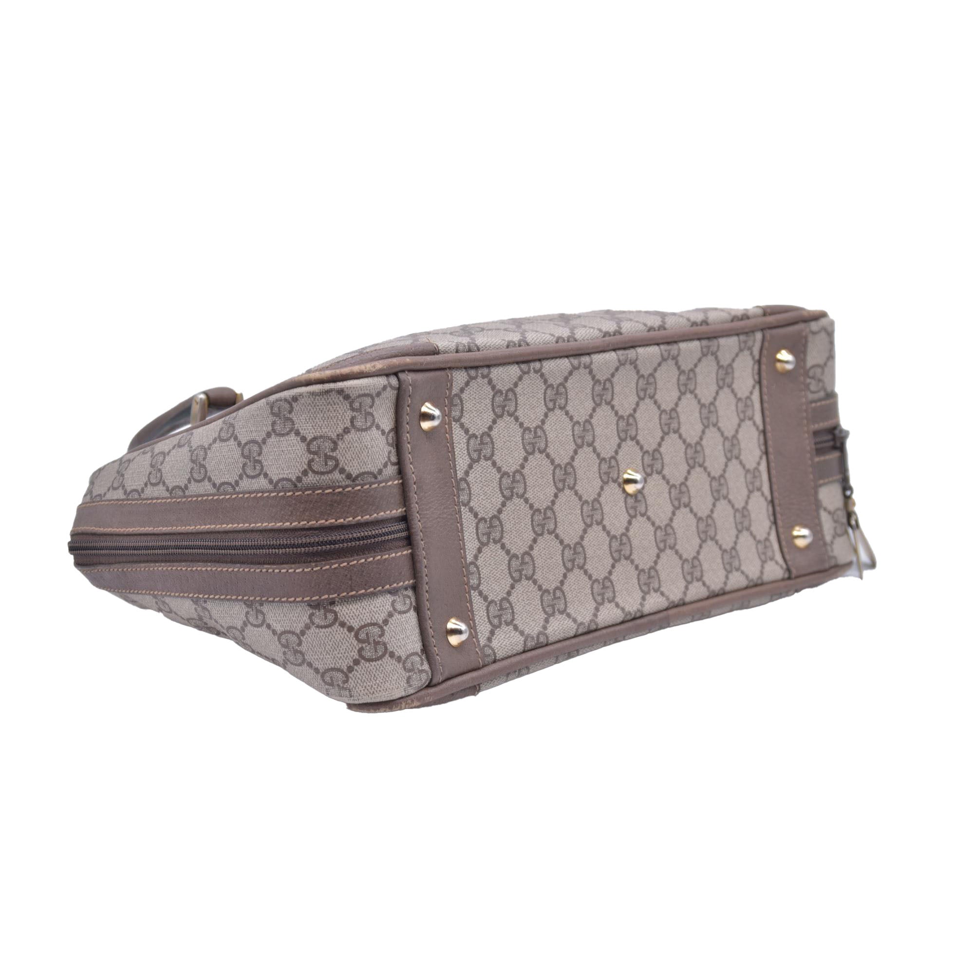 Gucci top handle messenger monogram vintage