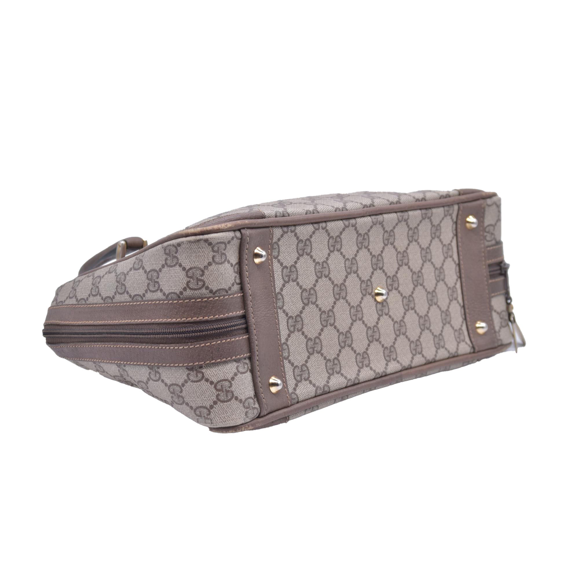 Gucci top handle messenger monogram vintage
