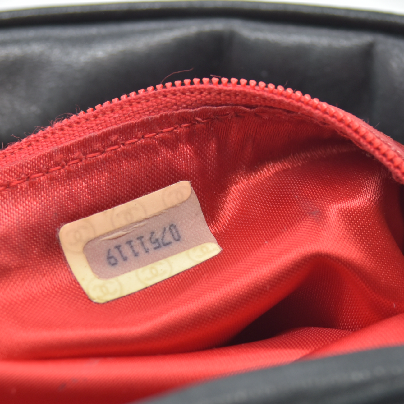 Chanel Chanel Vintage Black Quilted Satin CC Tassel Shoulder Bag