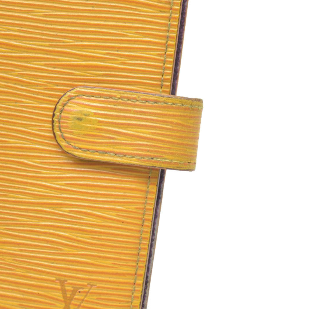 Louis Vuitton Epi Agenda PM Leather Notebook Cover Yellow