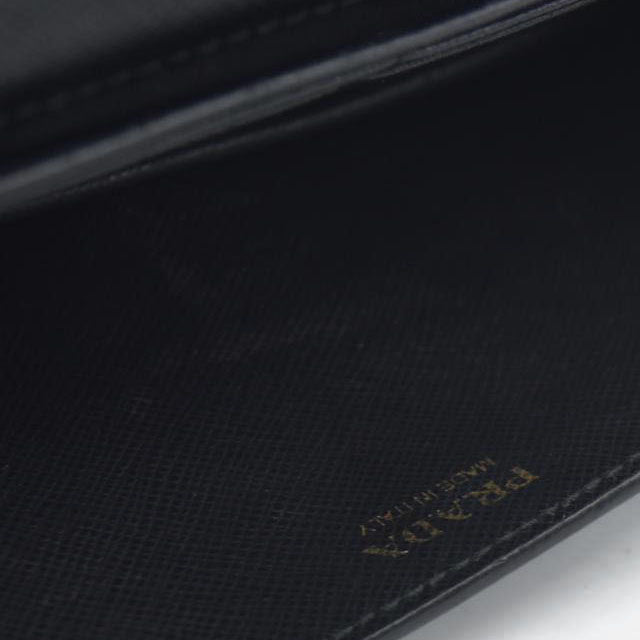 AUCTION $1450 Prada Saffiano Mini Cahier Crossbody Bag Black