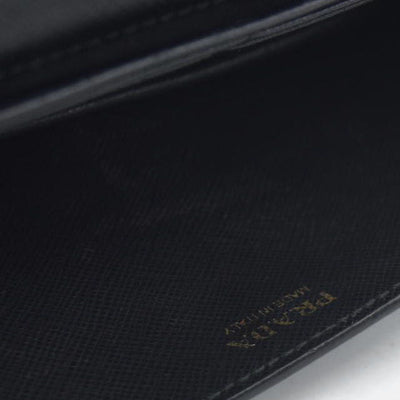 AUCTION $1450 Prada Saffiano Mini Cahier Crossbody Bag Black