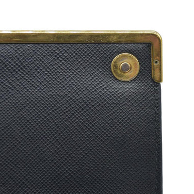 AUCTION $1450 Prada Saffiano Mini Cahier Crossbody Bag Black