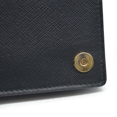 AUCTION $1450 Prada Saffiano Mini Cahier Crossbody Bag Black