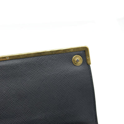 AUCTION $1450 Prada Saffiano Mini Cahier Crossbody Bag Black